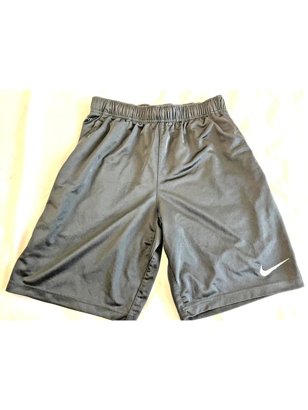 Nike Boys Black DriFit Athletic Shorts Sz M Polyester